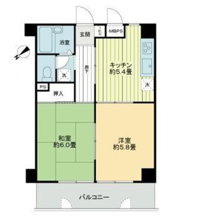 ライオンズマンション明石東二見第２の物件間取画像